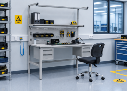 Tavolo antistatico regolabile in altezza Enprag SPEXESD, 1500 × 900 mm - 2