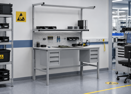 Tavolo antistatico regolabile in altezza Enprag SPEXESD, 1800 × 900 mm - 2