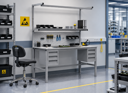 Tavolo antistatico regolabile in altezza Enprag SPEXESD, 1800 × 700 mm - 2