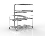 Scaffale dinamico ESD con piano in plastica