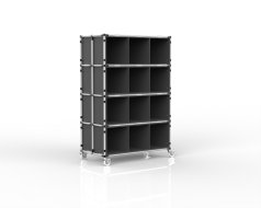 Carrello con scomparti in PP board, 12 scomparti