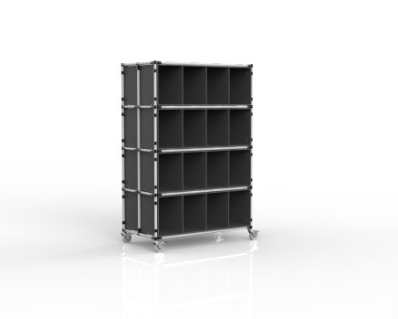 Carrello con 16 scomparti in PP board - 1