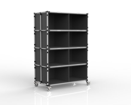 Carrello con 8 scomparti in PP board - 1