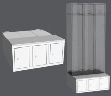 Colonna per armadio LBX 23A - 750 mm