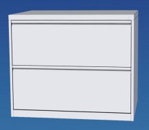 Classificatore in metallo a due file e due cassetti G2322