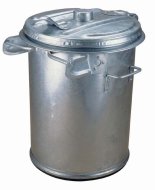 Pattumiera zincata a caldo (3 modelli)