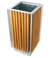 Pattumiera da esterno in legno 1018