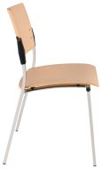 Sedia conferenza Square in legno