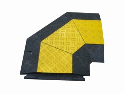 Passacavi angolare con coperchio colorato