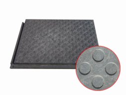 Piastra da pavimento piccola tipo 103 per carichi pesanti
