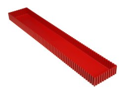 Scatola di plastica tipo 2114 (35 x 102 x 602 mm)