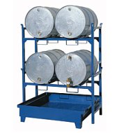 Rastrelliera grande per 2 botti (2 modelli)