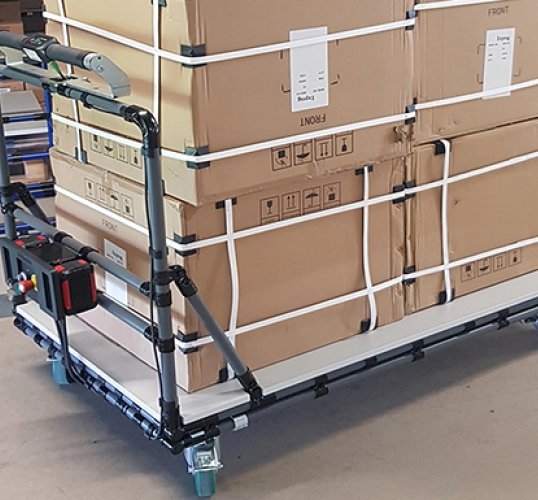 Carrello da trasporto con ruote elettriche