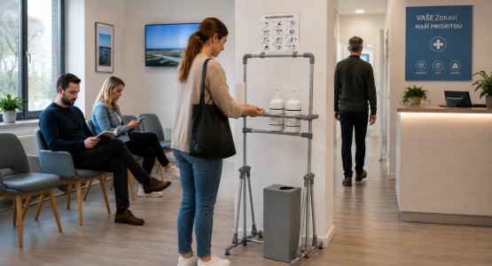 Supporti e schermi per la disinfezione