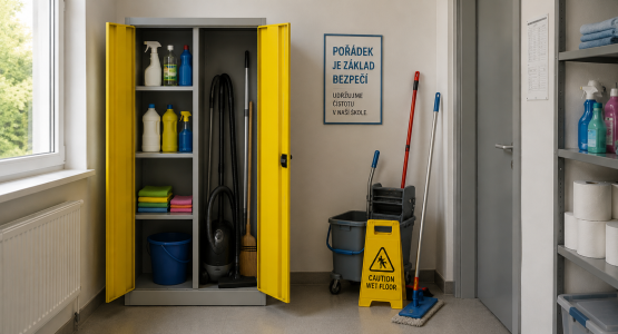 Armadi per prodotti per la pulizia