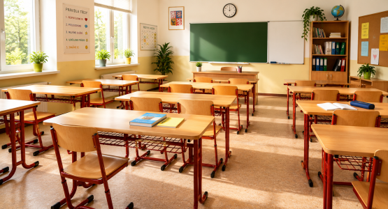 Banchi per studenti a due posti