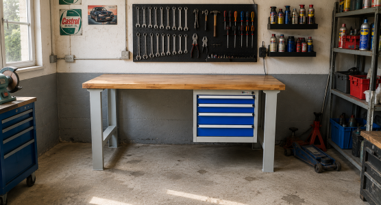 Tavoli e ponkies per il garage