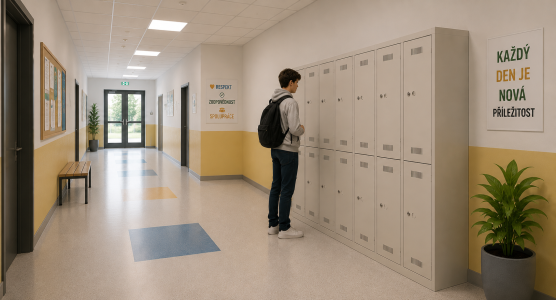 8 scomparti con serratura