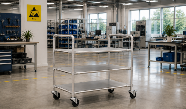 Carrello a ripiani ESD
